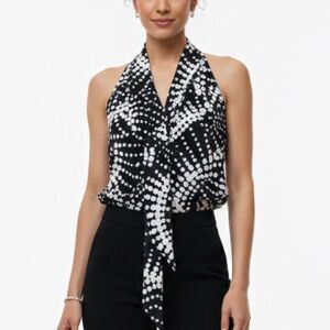 White House Black Market Blouse Fully lined. 100% silk.